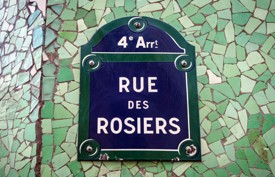 Rue des Rosiers in the Marais, Paris